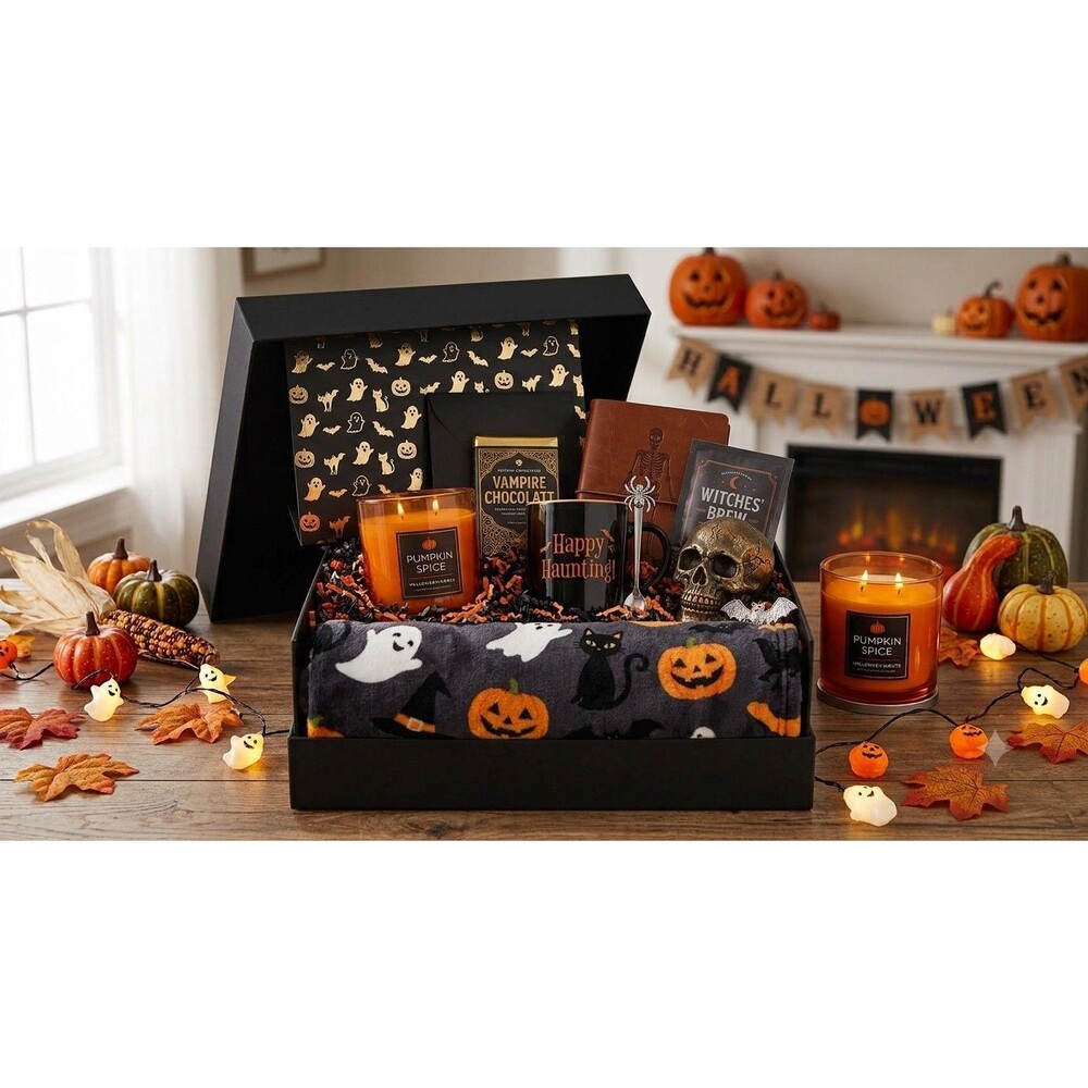 Halloween Boo Box Mystery Gift Set: Spooky Seasonal Decor & More